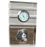 Cavalier King Charles Spaniel zegar trój-paskowy z psem Art-Dog