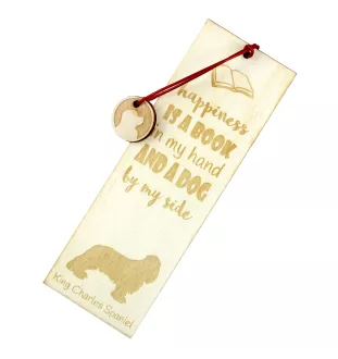 Cavalier King Charles Spaniel - dog bookmark, personalized bookmark, dog gadget for Art-Dog brand readers