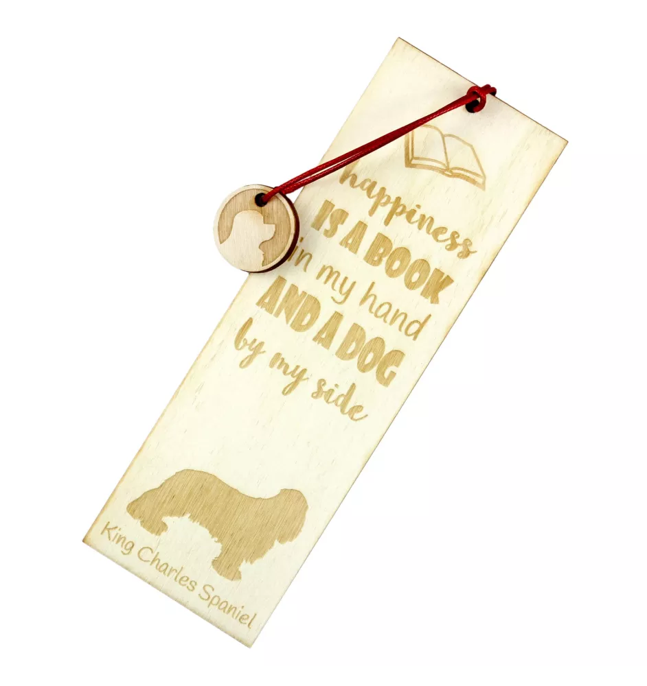 Cavalier King Charles Spaniel - marque-page pour livre avec chien, marque-page personnalisé, accessoire canin pour les lecteurs de la marque Art-Dog