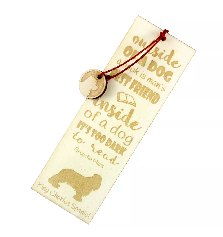 Cavalier King Charles Spaniel - marque-page pour livre avec chien, marque-page personnalisé, cadeau pour les amateurs de livres de la marque Art-Dog