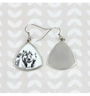 Kaukasischer Schäferhund, Kaukasischer Owtscharka - Hund Ohrringe, hängende Ohrringe mit Bild, personalisierter Schmuck mit dem Aufdruck der Marke Art-Dog