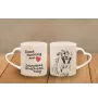Caucasian Shepherd Dog, Caucasian Ovcharka - cup with a dog, adorable cup with a heart-shaped handle, universal gift from the Art-Dog brand