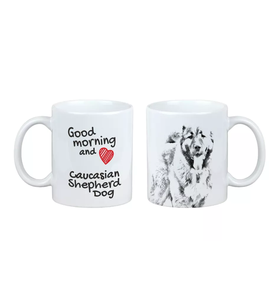 Caucasian Shepherd Dog, Caucasian Ovcharka - cup with a dog, cup with a photo, personalized gift from the Art-Dog brand