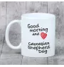 Caucasian Shepherd Dog, Caucasian Ovcharka - cup with a dog, cup with a photo, personalized gift from the Art-Dog brand