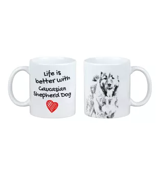 Kaukasischer Schäferhund, Kaukasischer Owtscharka - Tasse mit Hund, Tasse mit Bild, personalisiertes Geschenk der Marke Art-Dog
