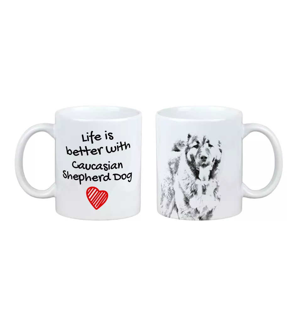 Kaukasischer Schäferhund, Kaukasischer Owtscharka - Tasse mit Hund, Tasse mit Bild, personalisiertes Geschenk der Marke Art-Dog