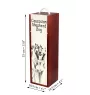 Caucasian Shepherd Dog, Caucasian Ovcharka - wine box with a dog, alcohol box with graphics, personalized gift box from the Art-Dog brand