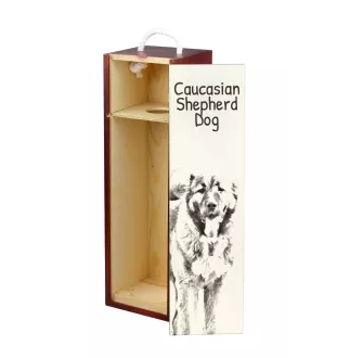 Owczarek kaukaski  pudełko na wino z psem Art-Dog