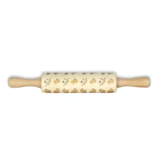 Cavalier King Charles Spaniel - small rolling pin with a dog pattern, a rolling pin for children's dough, decorating ceramic clay by Art-Dog brand