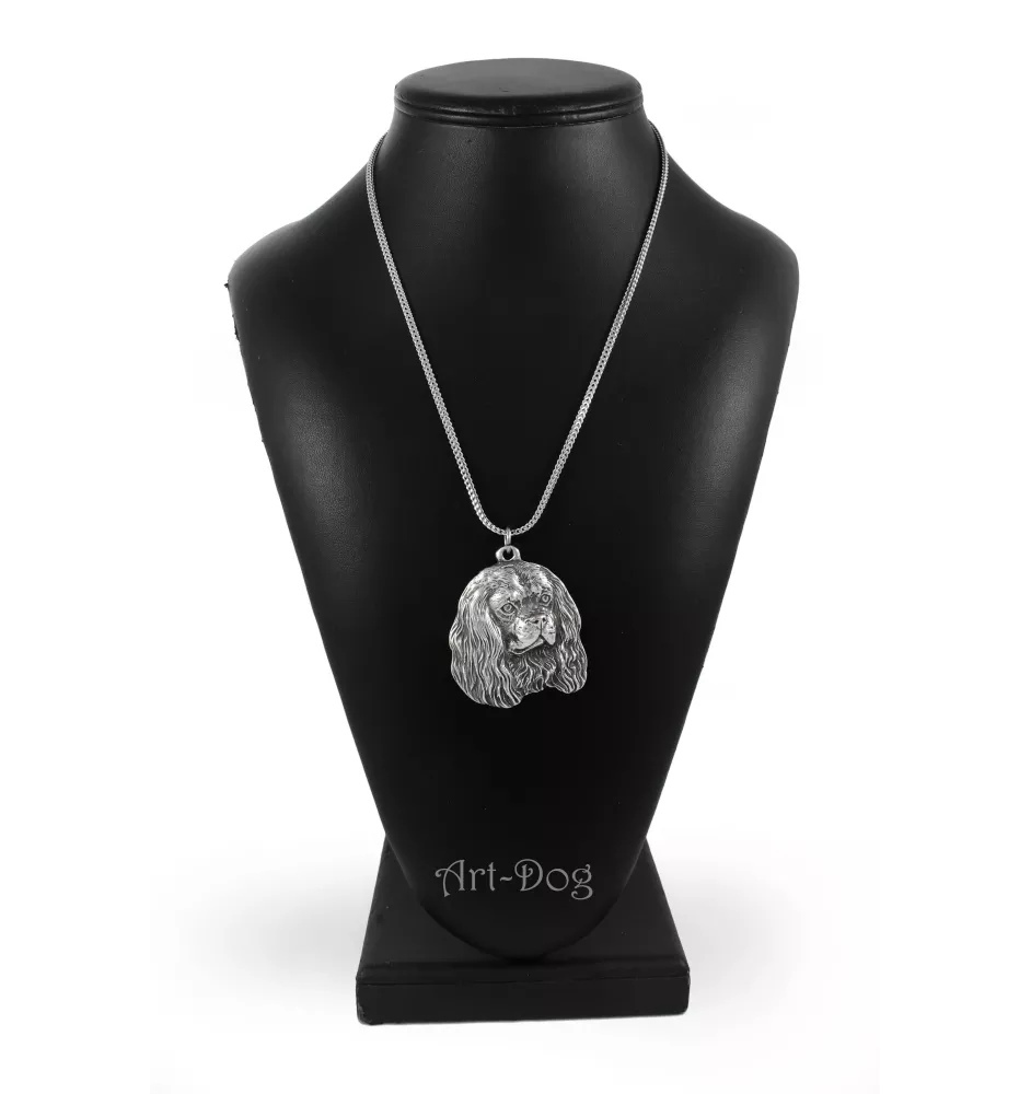 Cavalier King Charles Spaniel - necklace with a dog, dog pendant on a silver chain, unique jewelry from the Art-Dog brand