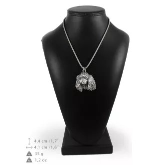 Cavalier King Charles Spaniel I - Halskette mit Hund, Hundeanhänger an einer silbernen Kette, einzigartiger Schmuck der Marke Art-Dog