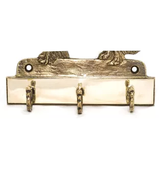 Cavalier King Charles Spaniel - porte-clés avec chien, support en laiton pour accessoires pour chiens, élégante décoration pour le couloir de la marque Art-Dog