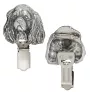 Cavalier King Charles Spaniel - Brosche mit Clip, Startnummernhalter, versilberte Anstecknadel für Hundeausstellungen der Marke Art-Dog