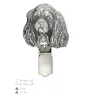 Cavalier King Charles Spaniel - Brosche mit Clip, Startnummernhalter, versilberte Anstecknadel für Hundeausstellungen der Marke Art-Dog