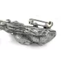 Cavalier King Charles Spaniel - brooch with a clip, holder for a start number, silver-plated dog show pin from the Art-Dog brand