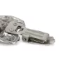 Cavalier King Charles Spaniel - broche avec pince, support pour numéro de départ, épingle argentée pour exposition de chiens de la marque Art-Dog