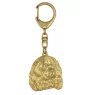 Cavalier King Charles Spaniel - keychain and necklace with a dog in a box, high-quality gold-plated product, Art-Dog brand