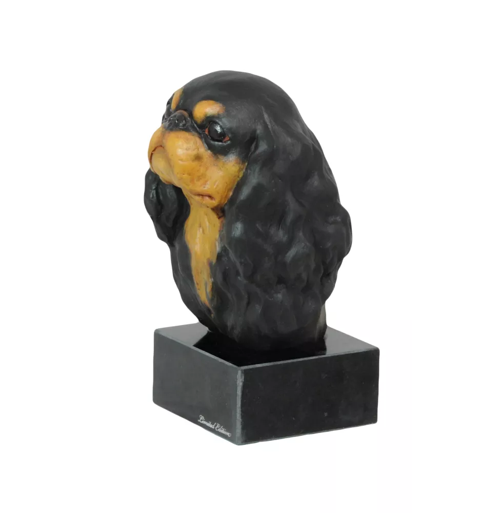 Cavalier King Charles Spaniel - bemalte Figur, Statue, Skulptur, vom Künstler hergestellt, Marke Art-Dog