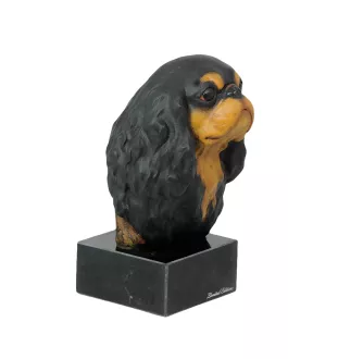 Cavalier King Charles Spaniel - bemalte Figur, Statue, Skulptur, vom Künstler hergestellt, Marke Art-Dog