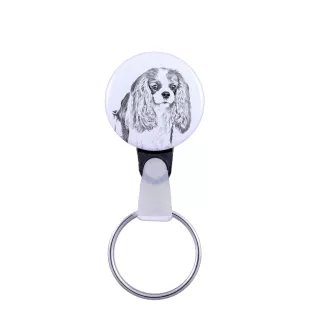 Cavalier King Charles Spaniel - Schlüsselanhänger mit dem Bild eines Hundes, Anhänger mit dem eigenen Grafikdesign der Marke Art-Dog