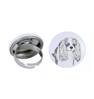 Cavalier King Charles Spaniel - women's jewelry with a dog portrait, handmade product, possibility to add your own photo, Art-Dog brand
