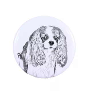Cavalier King Charles Spaniel - aimant avec un œil de chien, exceptionnellement léger, aimant puissant, produit fabriqué à la main par la marque Art-Dog