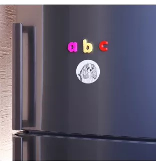 Cavalier King Charles Spaniel Magnet mit einem Hundepfotenabdruck, außergewöhnlich leicht, starker Magnet, handgefertigtes Produkt der Marke Art-Dog
