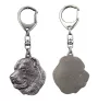 Central Asia Shepherd Dog, Central Asian Shepherd Dog - Silver-plated key ring with dog, handbag decoration, backpack pendant by Art-Dog brand