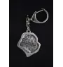 Central Asia Shepherd Dog, Central Asian Shepherd Dog - Silver-plated key ring with dog, handbag decoration, backpack pendant by Art-Dog brand