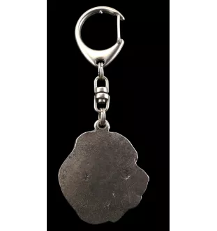 Berger d'Asie Centrale, Sredneasiatskaïa ovtcharka - Porte-clés argenté avec chien, décoration de sac à main, pendentif de sac à dos par la marque Art-Dog