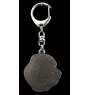 Central Asia Shepherd Dog, Central Asian Shepherd Dog - Silver-plated key ring with dog, handbag decoration, backpack pendant by Art-Dog brand