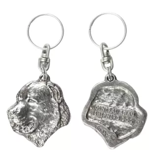 Berger d'Asie Centrale, Sredneasiatskaïa ovtcharka - Pendentif chien argenté, décoration de sac à main, pendentif sac à dos par la marque Art-Dog