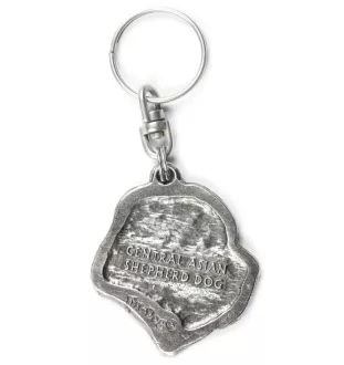 Berger d'Asie Centrale, Sredneasiatskaïa ovtcharka - Pendentif chien argenté, décoration de sac à main, pendentif sac à dos par la marque Art-Dog