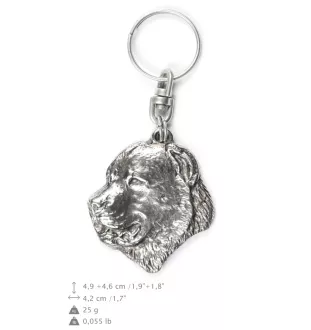 Berger d'Asie Centrale, Sredneasiatskaïa ovtcharka - Pendentif chien argenté, décoration de sac à main, pendentif sac à dos par la marque Art-Dog