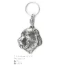 Central Asia Shepherd Dog, Central Asian Shepherd Dog - Silver-plated dog pendant, handbag decoration, backpack pendant by Art-Dog brand