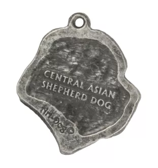 Mittelasiatischer Schäferhund, Zentralasiatischer Owtscharka - Versilberte Hund Anhänger, Handtasche Dekoration, Rucksack-Anhänger von Art-Dog Marke