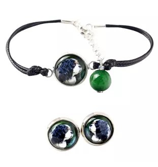 Cavalier King Charles Spaniel - a set of jewelry with your photo, a woman's ornament, handmade item, a product made with passion for creating the Art-Dog brand.