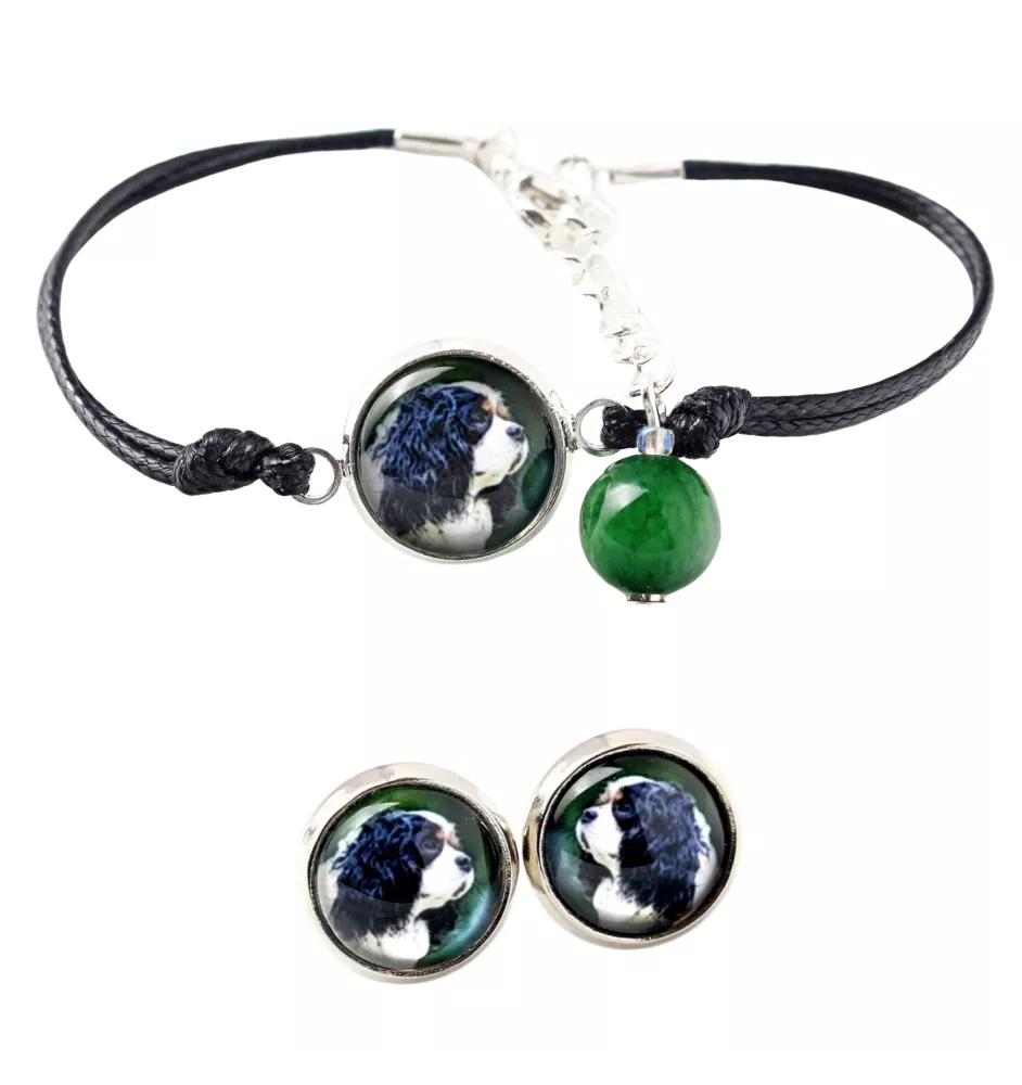 Cavalier King Charles Spaniel - Schmuckset mit Ihrem Foto, Schmuckstück für Frauen, handgefertigtes Produkt, handgefertigtes Produkt mit Leidenschaft für die Marke Art-Dog.