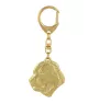 Berger d'Asie Centrale, Sredneasiatskaïa ovtcharka - Porte-clés doré avec chien, décoration de sac à main, accessoire de luxe de la marque Art-Dog