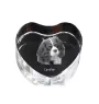 Cavalier King Charles Spaniel - a photo of a dog in crystal, crystal heart, unique photo frame from the Art-Dog brand