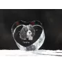 Cavalier King Charles Spaniel - a photo of a dog in crystal, crystal heart, unique photo frame from the Art-Dog brand