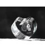 Cavalier King Charles Spaniel - Hundebild im Kristall, Kristallherz, einzigartiger Bilderrahmen der Marke Art-Dog