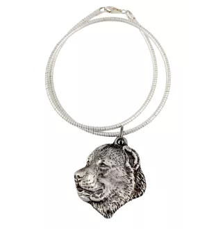 Mittelasiatischer Schäferhund, Zentralasiatischer Owtscharka - Hundehalsband, einzigartiger Schmuck für den Hundefan, einzigartiger Kreuzotter-Anhänger der Marke Art-Dog