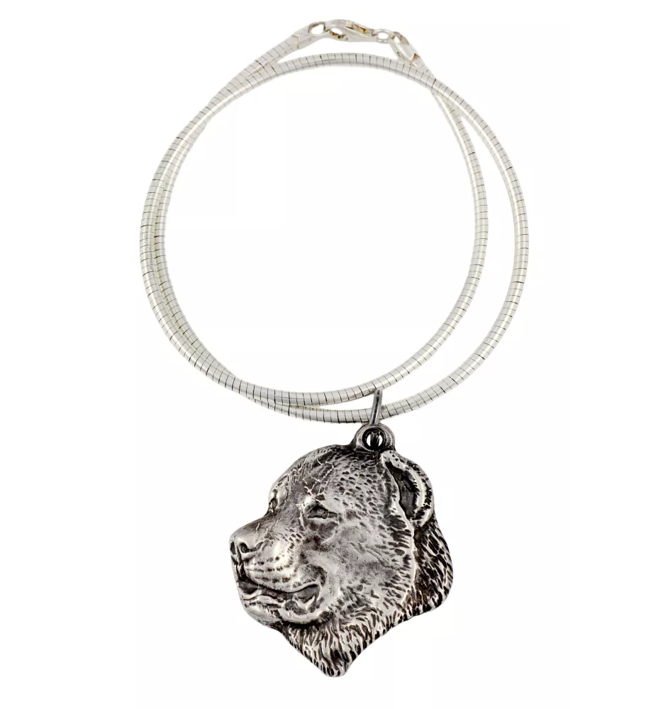 Berger d'Asie Centrale, Sredneasiatskaïa ovtcharka - Collier pour chien, bijoux uniques pour les fans de chiens, pendentif vipère unique de la marque Art-Dog