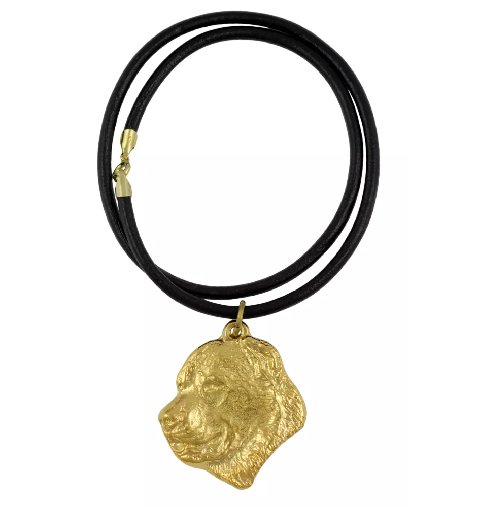 Berger d'Asie Centrale, Sredneasiatskaïa ovtcharka - Collier pour chien, pendentif plaqué or pour fan de chien, bijoux uniques de la marque Art-Dog