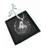 Central Asia Shepherd Dog, Central Asian Shepherd Dog - crystal bauble with a photo, dog photo in crystal, personalized Christmas tree ornament by Art-Dog brand