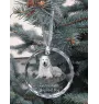 Berger d'Asie Centrale, Sredneasiatskaïa ovtcharka - boule de Noël en cristal avec une photo, photo de chien dans le cristal, décoration personnalisée pour sapin de Noël de la marque Art-Dog
