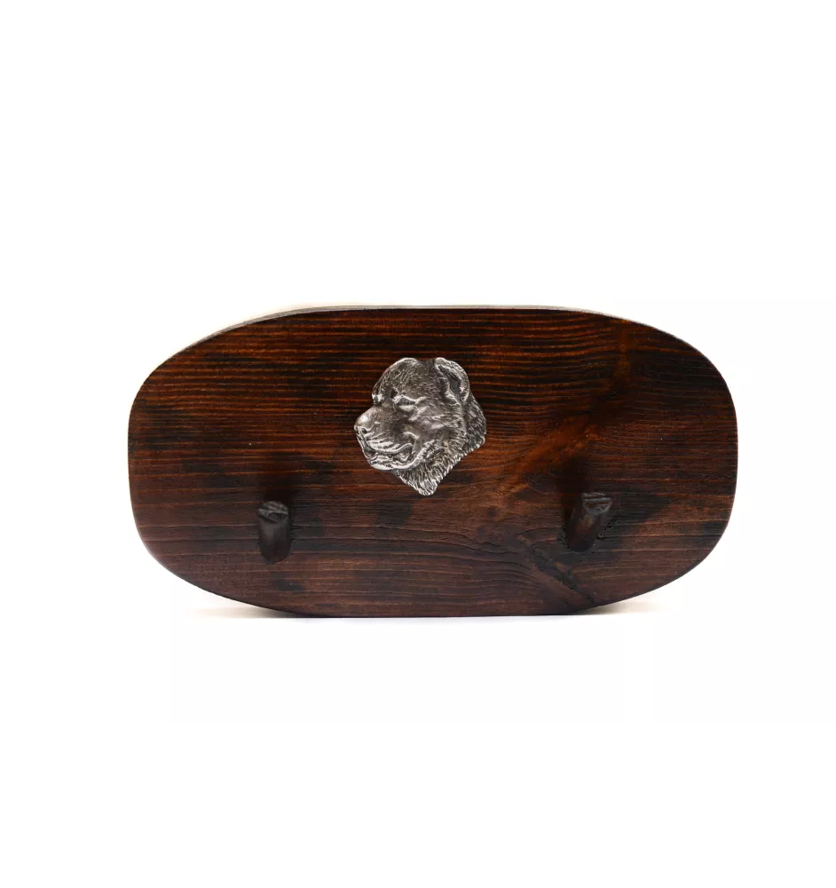 Owczarek środkowoazjatycki wieszak drewniany podwójny Art-Dog