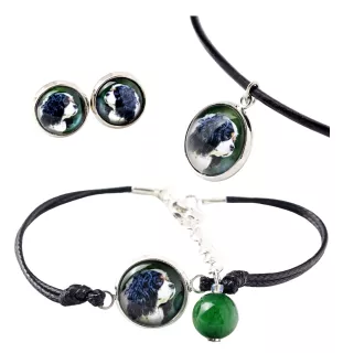 Cavalier King Charles Spaniel - Schmuckset in einer Schachtel, Halskette, Ohrringe, Armband, Produkte der Marke Art-Dog