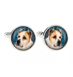 Berger d'Asie Centrale, Sredneasiatskaïa ovtcharka - boutons de manchette, décoration de chemise, pendentif de chemise de la marque Art-Dog